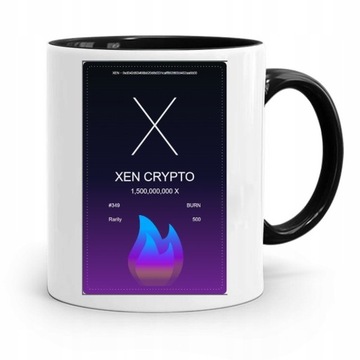 Kubek z nadrukiem- XEN Crypto - BURN -kryptowaluty