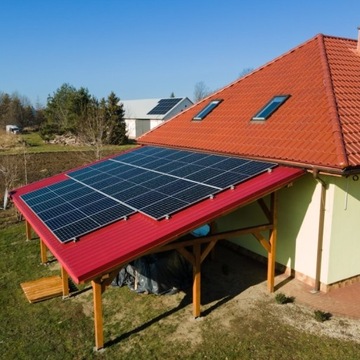 Wiata garażowa CARPORT Fotowoltaika HYBRYDA 5kW