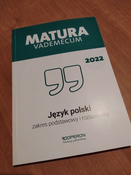 Matura Vademecum 2022 Język polski