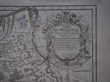 Rosja Litwa Ukraina Białoruś Delisle 1780 Mapa