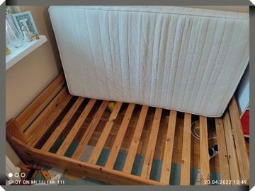 Łóżko dziecięce  sosnowe_materac [90 × 160]