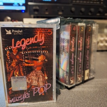 Legendy muzyki POP  zestaw kaset MC kaseta 5 sztuk