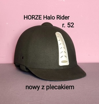 Kask jeździecki HORZE Halo Rider z plecakiem r. 52