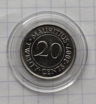 (3085) Mauritius 20 centów 2007 UNC