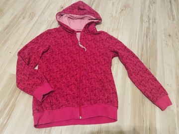 Bluza dresowa z kapturem Pepperts 134/140 różowa.