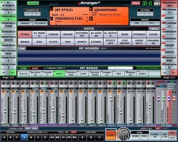 vArranger -programowy aranżer, Yamaha,Korg,Roland
