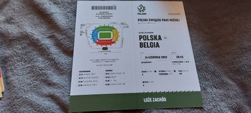 Zaproszenie Kolekcjonerskie Polska - Belgia
