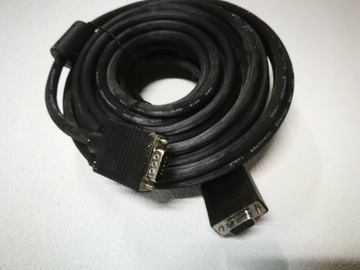 Przedłużacz kabel VGA 10m czarny