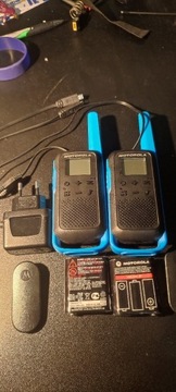 2 radiotelefony/krótkofalówki Motorola t62