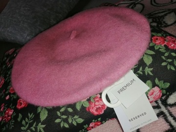 RESERVED PREMIUM  beret WEŁNA! rozm."one size" /Uniwersalny. _ NOWY z Metką