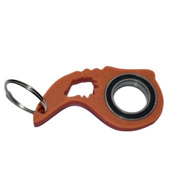 Keyrambit karambit spinner brelok zawieszka do kluczy pomarańczowo-czerwony