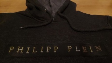 Philipp Plein Szara bluza  z kapturem L-ka