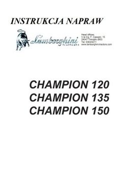 Instrukcja napraw Lamborghini Champion 120 135 150