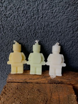 3 Świeczki sojowe Lego
