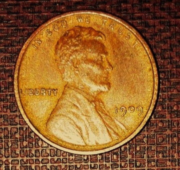 LINCOLN  CENTS---Wheat  Reverse---1909---USA