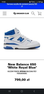 New Balance 650 Niebieskie