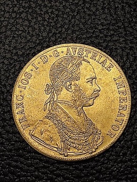 Dukaty Austria Węgry czworak 1892 Stara moneta wykopki monet