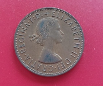 Wielka Brytania UK Elżbieta II 1 pens penny 1964