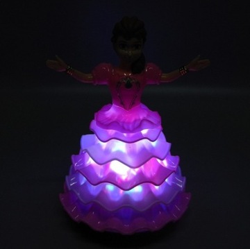Figurka LALKA księżniczka INTERAKTYWNA światło 3D
