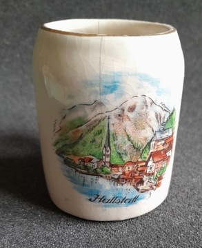 kufel Hallstatt Porzellan Reiseandenken souvenir