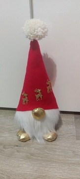 Krasnal świąteczny skrzat świąteczny handmade 