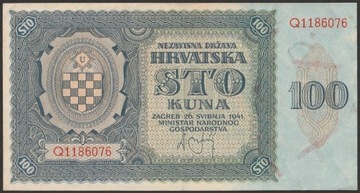  Chorwacja 100 kuna 1941 - Q  