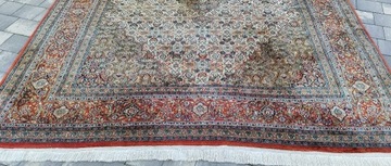 Dywan wełniany perski tkany ręcznie 362 x 256 cm 