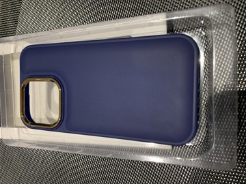 Etui granatowe do iPhone 14 pro