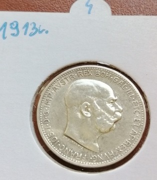 1 korona ag. 1913 r. FRANCISZEK JOZEF nr. 4