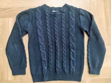 Sinsay granatowy sweter dla chłopca 128