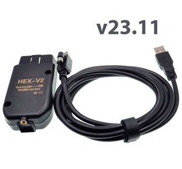 Interfejs VAG HEX-V2 + VCDS 23.11 PL + zeszyty