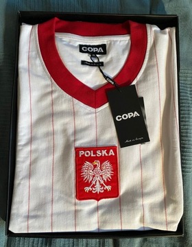 Koszulka Copa reprezentacja Polski MŚ 1982 replika rozmiar M 