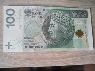 Banknot 100 zł Radar 