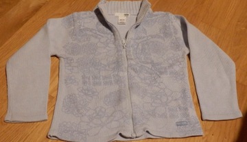 Sweter dla dziewczynki sweterek błękitny H&M r.104