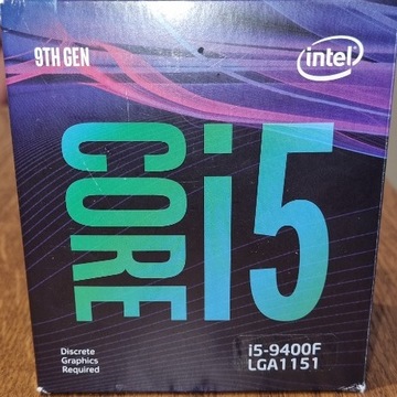 NOWY Intel i5-9400F, 2,9GHz, 9MB, LGA1151, BOX