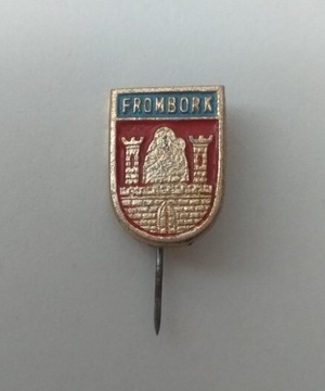 Przypinka herb miasta Frombork wysyłka gratis 