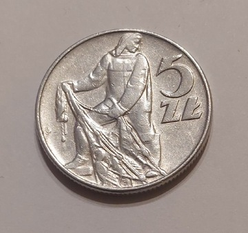 5 złotych 1974 - Rybak