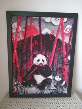 Diamentowe malowanie-panda-azja-gotowy obraz