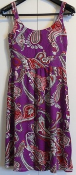 Sukienka paisley boho vintage 32 34 S M nowa