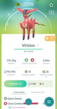 Shiny Virizion pokémon go