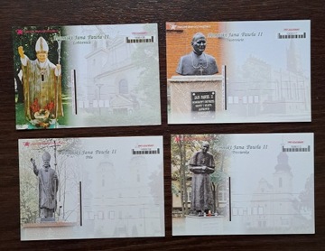 POMNIKI JANA PAWŁA II - zestaw kart pocztowych