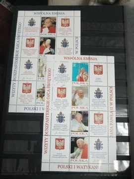 Znaczki czyste Polska 2004r Fi.blok188-189 Papież