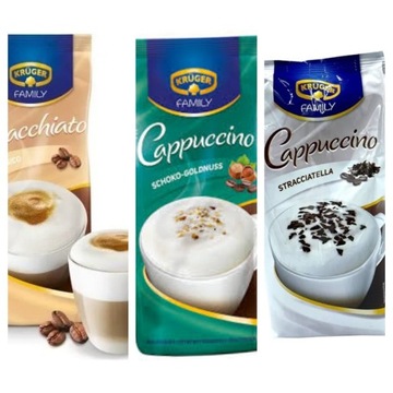 Zestaw Krüger Cappuccino 3 x500 g z Niemiec 