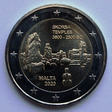 MALTA  2020 2 EURO SKORBA UNC  !!!!!!