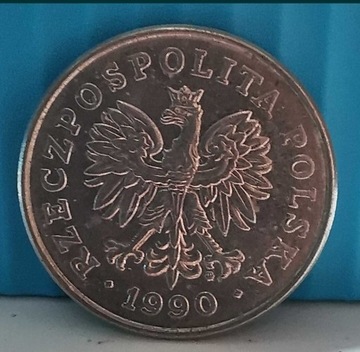 100 złotych nominał 1990 mennicza,znak mennicy