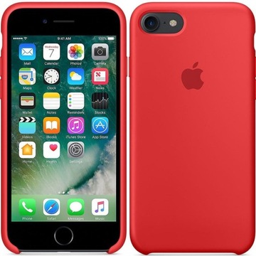 Apple Iphone 7/8/SE case czerwony silikonowy 