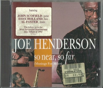 JOE HENDERSON - SO NEAR, SO FAR Musings For Miles