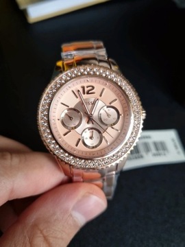 Fossil zegarek damski Stella ES3590 nowy śliczny