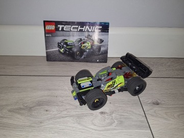 Lego Technic 42072 Żółta wyścigówka