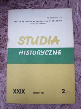 Studia historyczne, rok XXIX, 1986, zeszyt 2 (113)